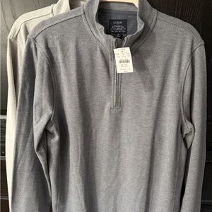 Set of 3 J. Crew Factory Men's Quarter-Zip Fleece Pullovers